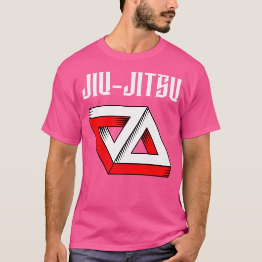 Jiu-Jitsu Double Gracie Triangle Bjj Mixed Martial T-Shirt (Vorderseite)