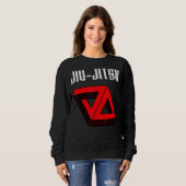 Jiu Jitsu Double Gracie Triangle Mixed Martial Art Sweatshirt (Vorne ganz)