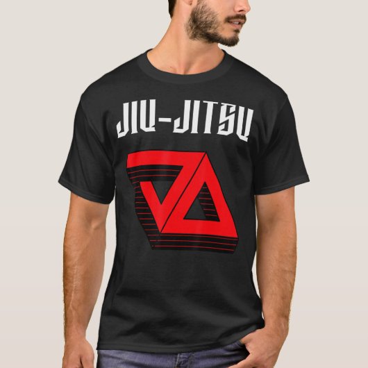 Jiu Jitsu Double Gracie Triangle Mixed Martial Art T-Shirt (Vorderseite)