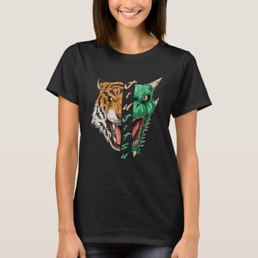 Jiu Jitsu Dragon and Tiger - BJJ Grappling T-Shirt (Vorderseite)