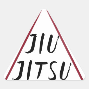 Jiu Jitsu Dreieck-Auto-Aufkleber-Abziehbild Dreieckiger Aufkleber