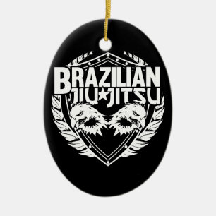Jiu-Jitsu-Emblem Keramikornament