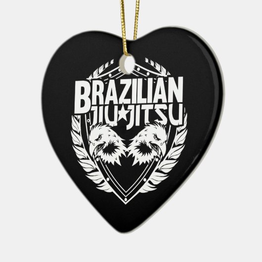Jiu-Jitsu-Emblem Keramikornament (Links)