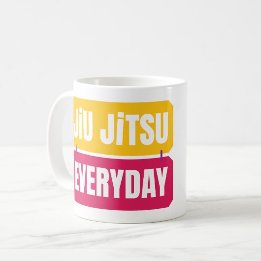 Jiu Jitsu Everyday Kaffeetasse (Vorderseite Links)