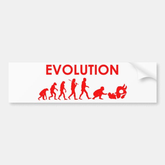 Jiu Jitsu Evolution Autoaufkleber (Vorne)