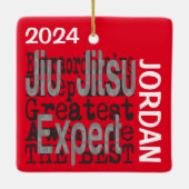 Jiu Jitsu Expert Extraordinaire CUSTOM Keramikornament (Rückseite)