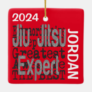 Jiu Jitsu Expert Extraordinaire CUSTOM Keramikornament