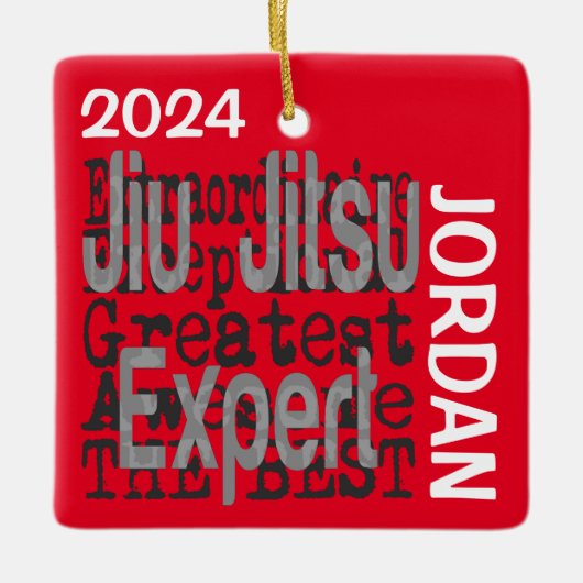 Jiu Jitsu Expert Extraordinaire CUSTOM Keramikornament (Vorderseite)