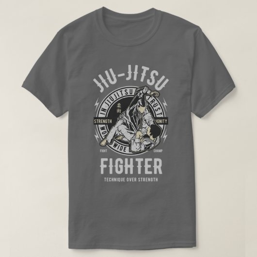 Jiu Jitsu Fighter MIXED MARTIAL ARTS Karate Martia T-Shirt (Design vorne)