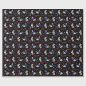 Jiu-Jitsu Frory Christmas Wrapping Paper Geschenkpapier (Flach)