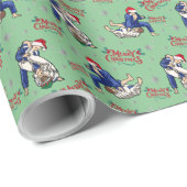 Jiu-Jitsu Frory Christmas Wrapping Paper Geschenkpapier (Rolleneckpunkt)