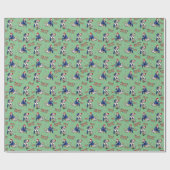 Jiu-Jitsu Frory Christmas Wrapping Paper Geschenkpapier (Flach)