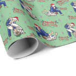 Jiu-Jitsu Frory Christmas Wrapping Paper Geschenkpapier<br><div class="desc">Jiu-Jitsu Frohe Weihnachtswrapping Papier. Papierfarbe ist grün. Erhältlich in mehreren Farben,  Größen und zwei Oberflächen. www.hotpocketgraphics.com</div>