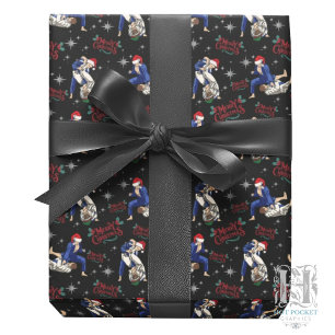 Jiu-Jitsu Frory Christmas Wrapping Paper Geschenkpapier