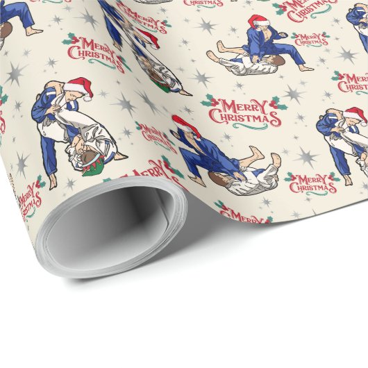 Jiu-Jitsu Frory Christmas Wrapping Paper Geschenkpapier (Rolleneckpunkt)