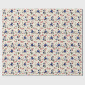 Jiu-Jitsu Frory Christmas Wrapping Paper Geschenkpapier (Flach)