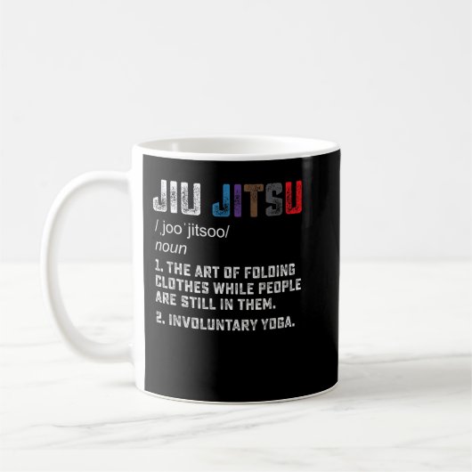 Jiu jitsu Funny definition BJJ oder MIXED MARTIAL Kaffeetasse (Links)