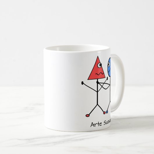 Jiu Jitsu Funny Triangle Choke Kaffeetasse (VorderseiteRechts)