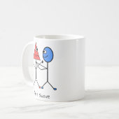 Jiu Jitsu Funny Triangle Choke Kaffeetasse (Vorderseite Links)