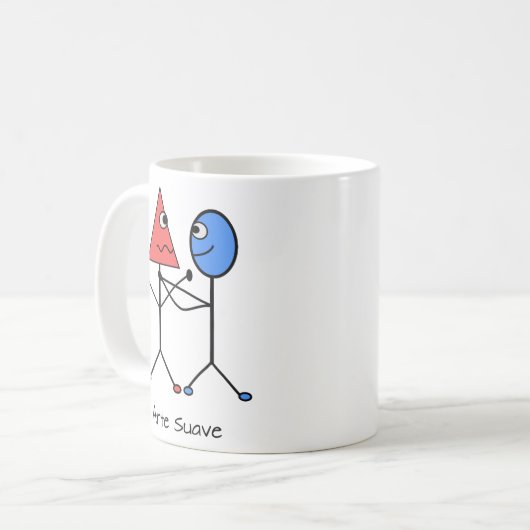 Jiu Jitsu Funny Triangle Choke Kaffeetasse (Vorderseite Links)