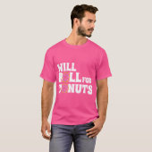 Jiu Jitsu Funny wird für Donuts Bjj T Shirt Roll (Vorne ganz)