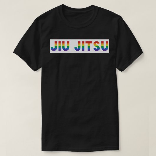 JIU JITSU Gay Pride Rainbow LGBTQIA T-Shirt (Design vorne)