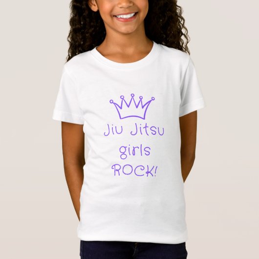 Jiu Jitsu Girls Rock! Hemddesign T-Shirt (Vorderseite)