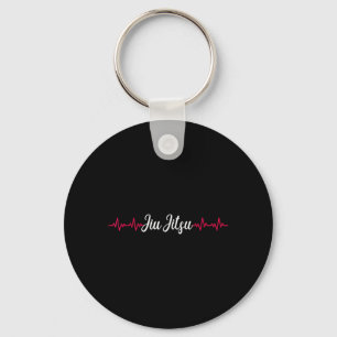 Jiu Jitsu Herzschlag Brasilianisches BJJ MMA Jew J Schlüsselanhänger