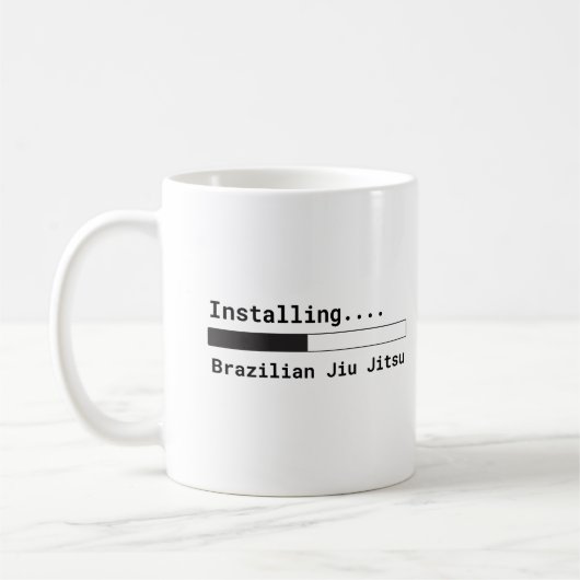"Jiu Jitsu installierend Brasilianer" Tasse (Links)