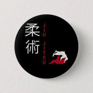 Jiu Jitsu japanische Kampfkunst Button