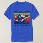 Jiu Jitsu Jesus hat Ihren Backbjj Mixed Martial Ar T-Shirt (Design vorne)