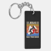Jiu Jitsu Jesus hat Ihren brasilianischen MIXED MA Schlüsselanhänger (Vorderseite links)