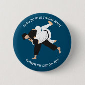 Jiu Jitsu Judo Martial Arts Studio Button (Vorderseite)