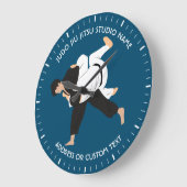 Jiu Jitsu Judo Martial Arts Studio Clock Große Wanduhr (Winkel)