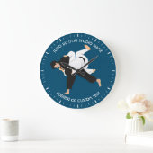 Jiu Jitsu Judo Martial Arts Studio Clock Große Wanduhr (Zuhause)