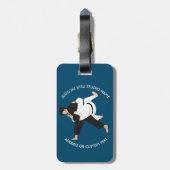Jiu Jitsu Judo Martial Arts Studio Gepäckanhänger (Rückseite vertikal)