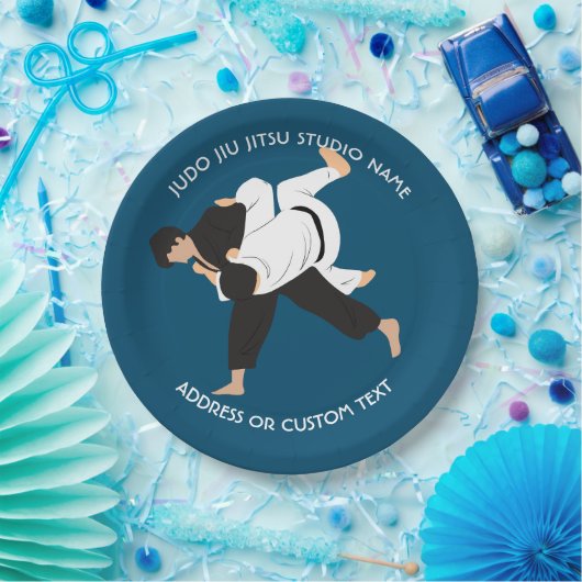 Jiu Jitsu Judo Martial Arts Studio Pappteller (Party)