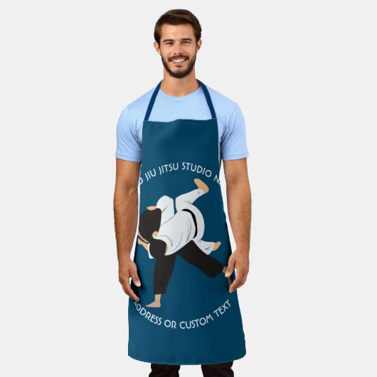 Jiu Jitsu Judo Martial Arts Studio Schürze (Getragen)