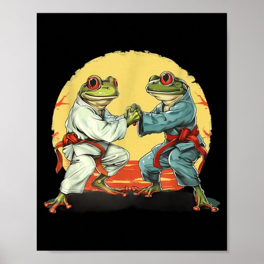 Jiu-Jitsu Kickboxen Judo Toad MMA Kampfsport Poster (Vorne)