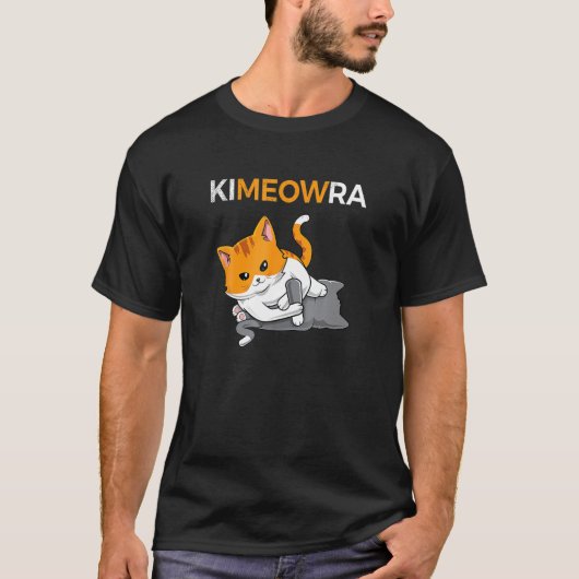 Jiu jitsu Kimura Niedlich Cat Funny BJJ T-Shirt (Vorderseite)