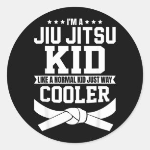 Jiu Jitsu Kind BJJ brasilianisches MMA Jujitsu Runder Aufkleber