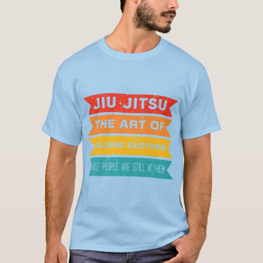 Jiu Jitsu Kunst des Faltenkleidens Jujitsu T-Shirt (Vorderseite)