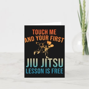 Jiu Jitsu Kunst für Männer Frauen Brasilianisches  Karte