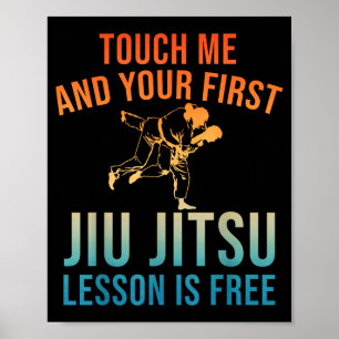Jiu Jitsu Kunst für Männer Frauen Brasilianisches  Poster