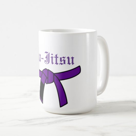 Jiu-Jitsu Lila-Belt-Cup Kaffeetasse (VorderseiteRechts)