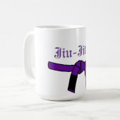 Jiu-Jitsu Lila-Belt-Cup Kaffeetasse (Vorderseite Links)