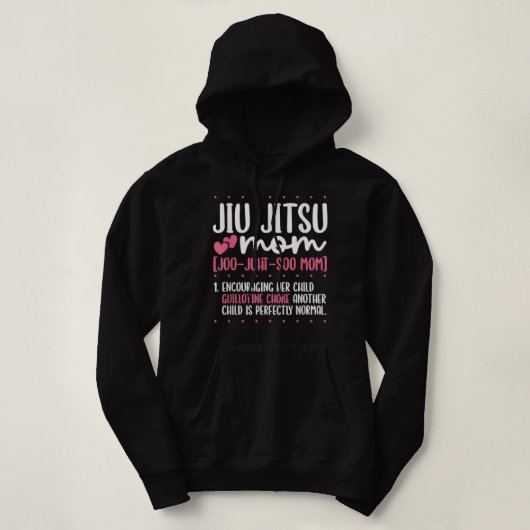 Jiu Jitsu Mama Jiujitsu BJJ Brasilianischer Jiu Ji Hoodie (Design vorne)