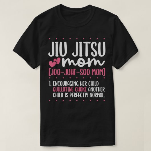 Jiu Jitsu Mama Jiujitsu BJJ Brasilianischer Jiu Ji T-Shirt (Design vorne)