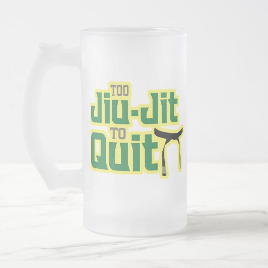 Jiu-Jitsu Mattglas Bierglas (Links)