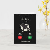 Jiu Jitsu nennt Coolen Mixed Martial Arts für Kamp Karte (Gelbe Blume)